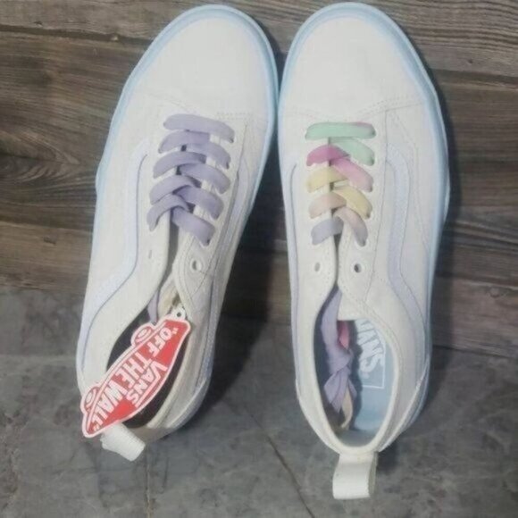 New Vans Sentry Old Skool Womens Platform Shoes Size 6.5 Chunky Pastel Festival - Picture 8 of 10
